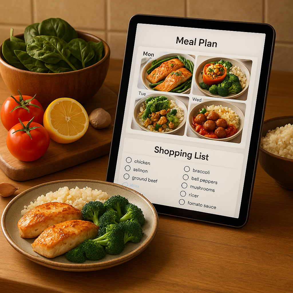 Gluten Free Meal Planning App with Shopping List: Simplify Dinner for Your Family
