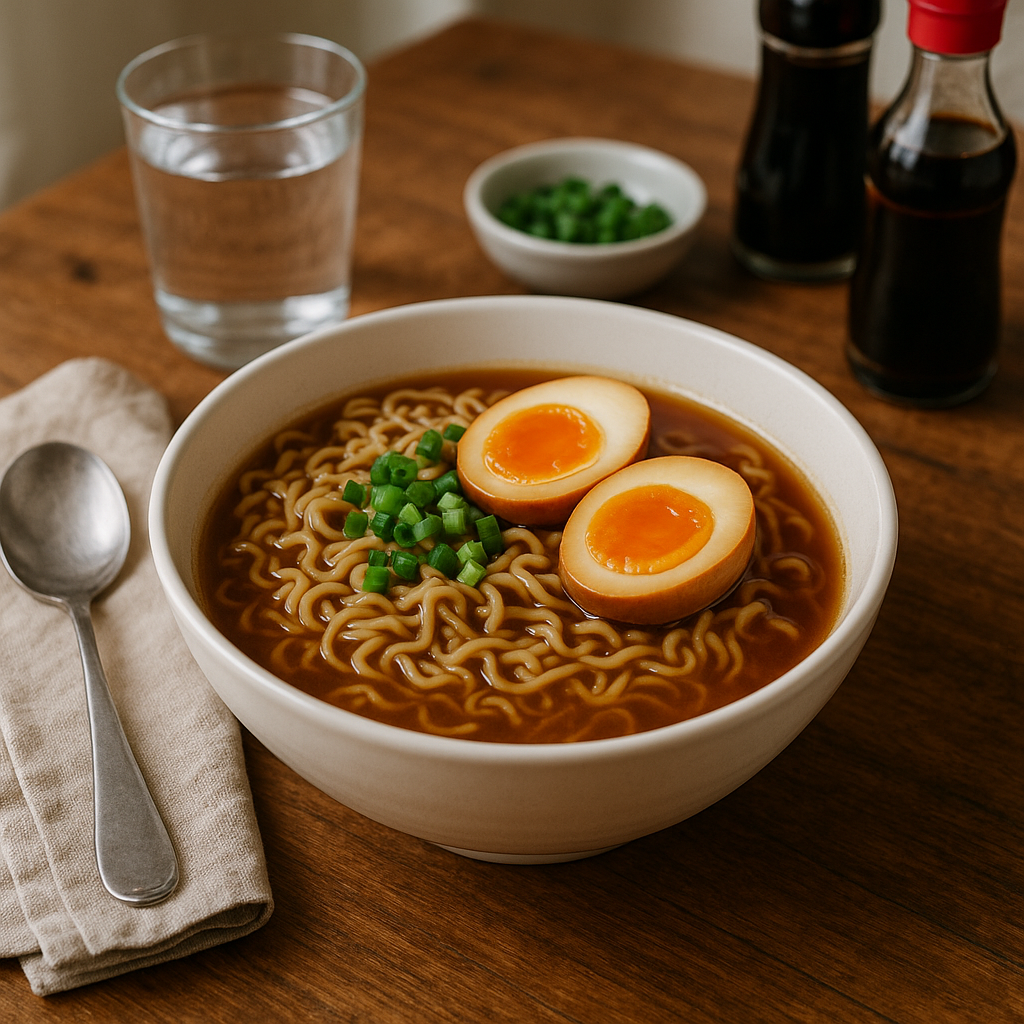 Ramen Noodles with Boiled Egg