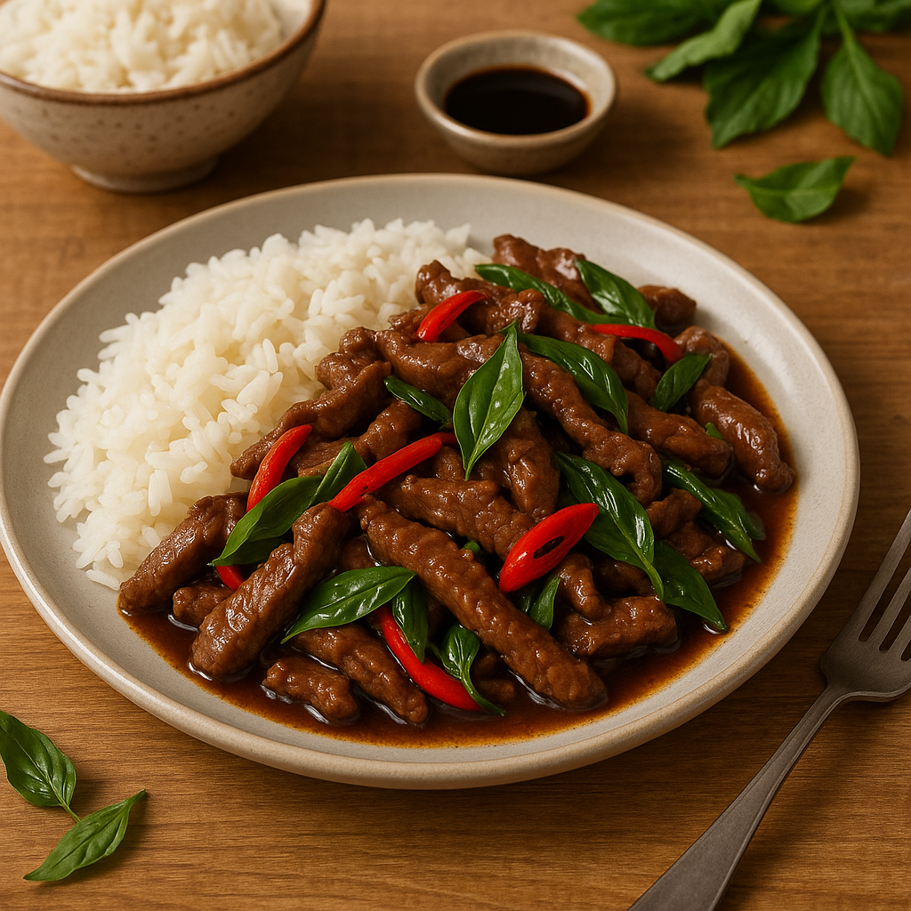Thai beef stir-fry
