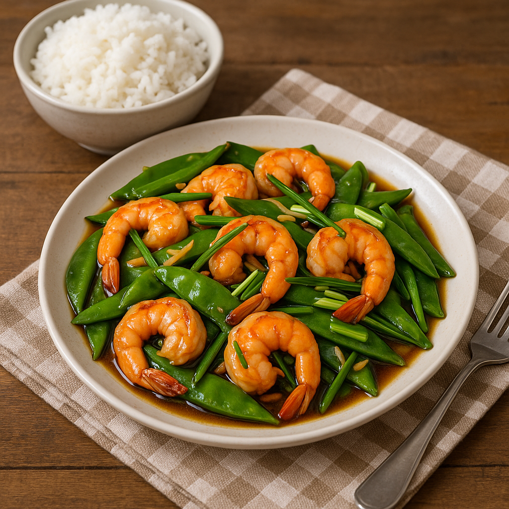 Shrimp With Snow Peas