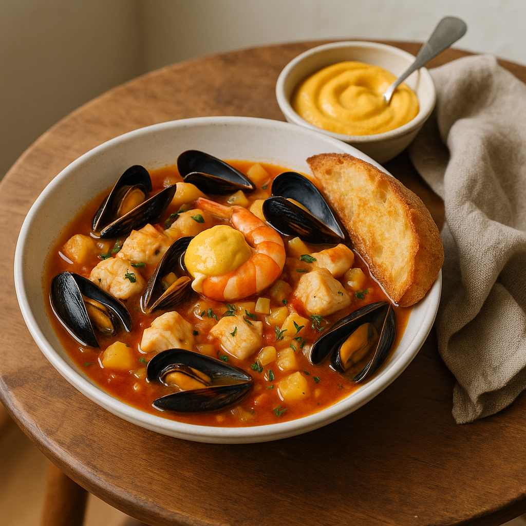 Fish Stew with Rouille