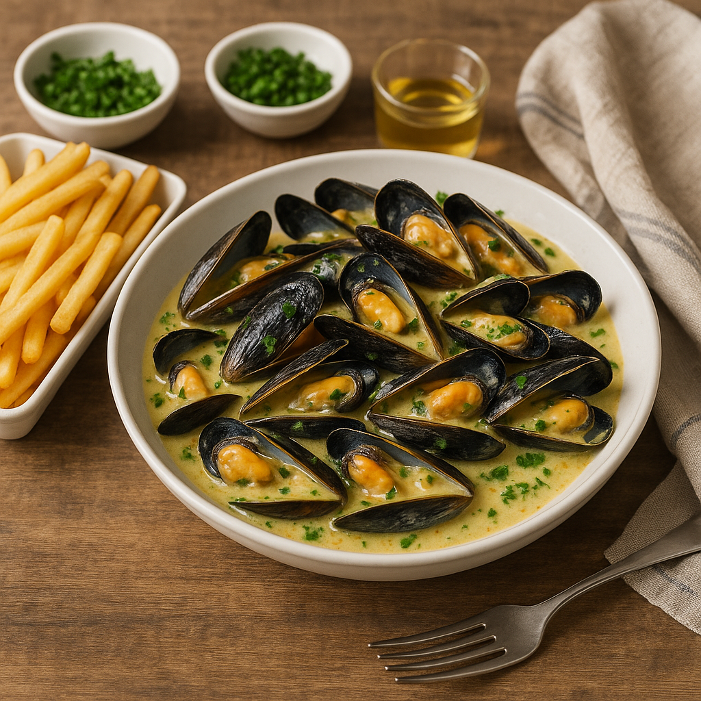 Irenes Mussels and frites