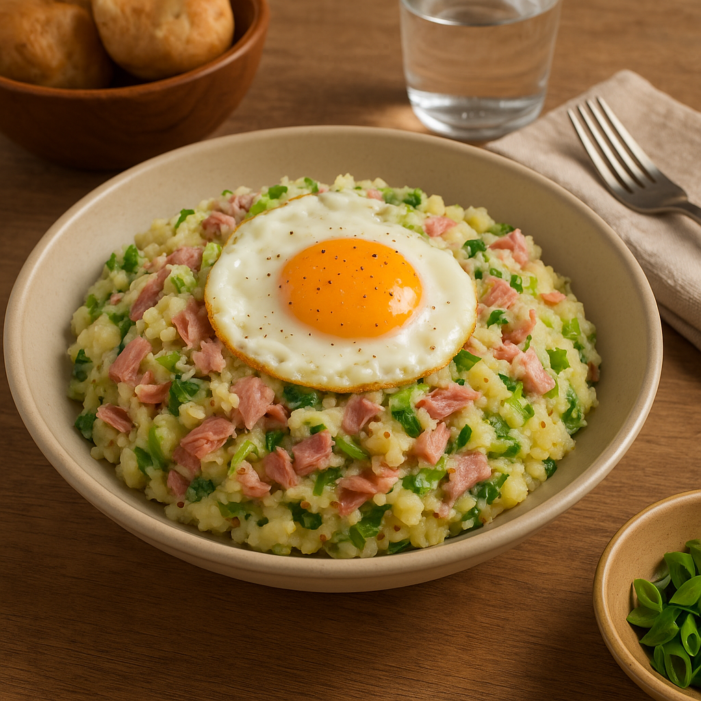 Ham hock colcannon