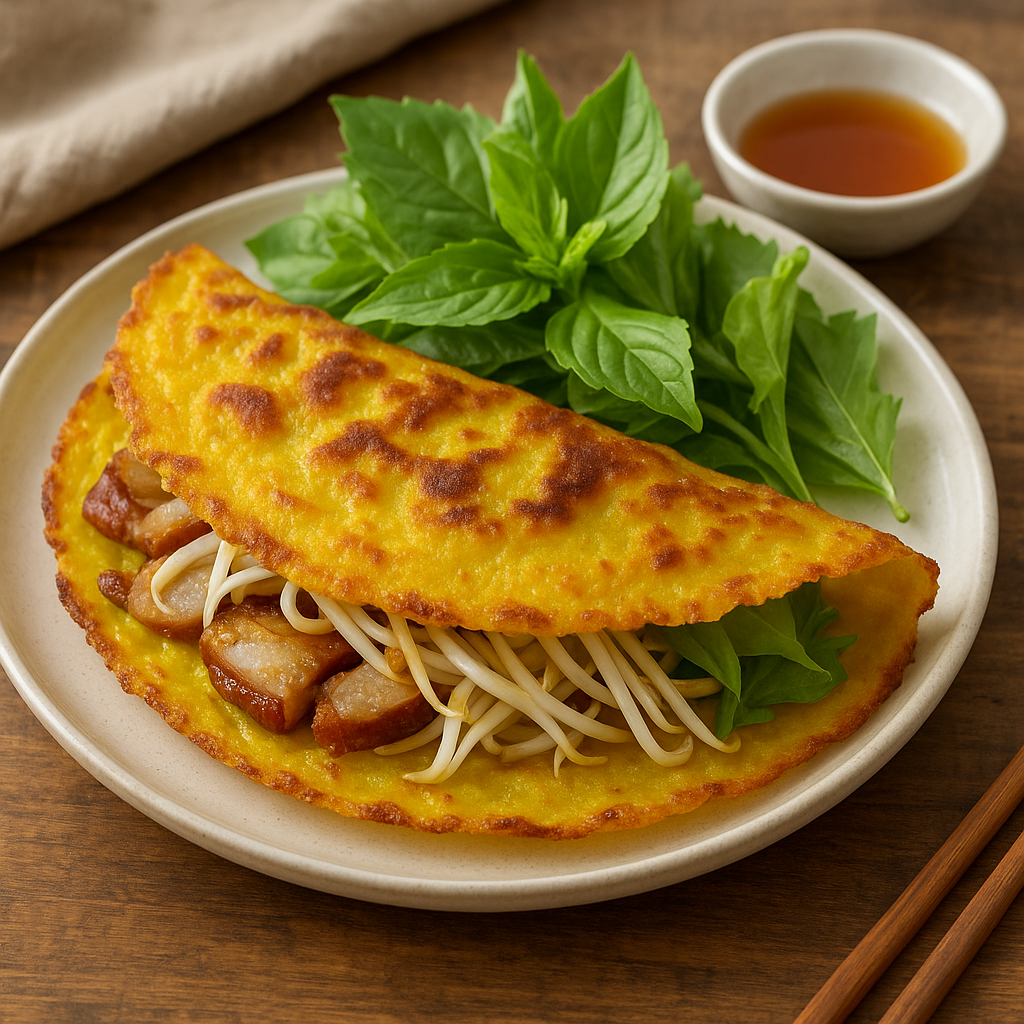 Khmer Banh Xeo – Cambodian Savory Pancake