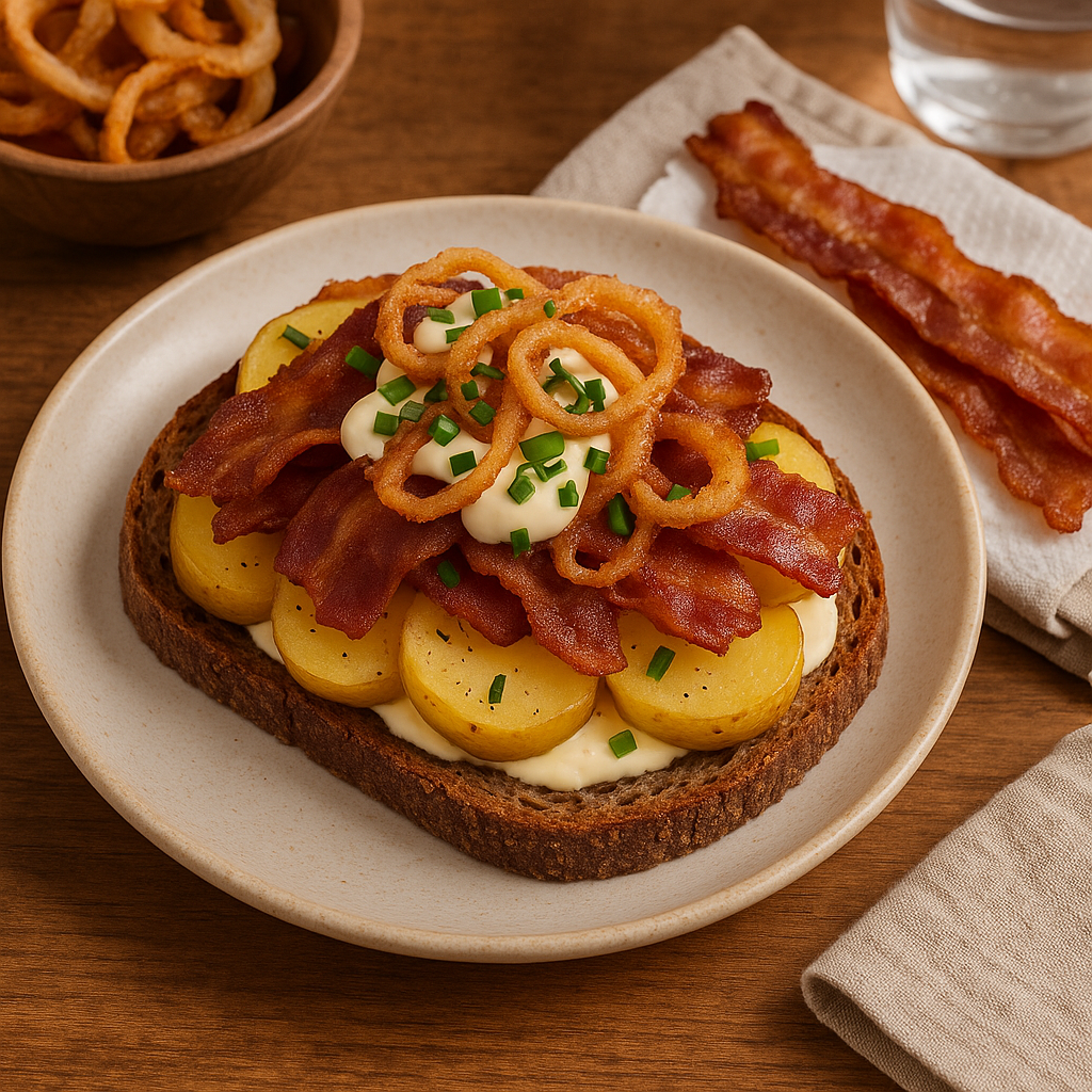 Open-faced Sandwich With Potato
