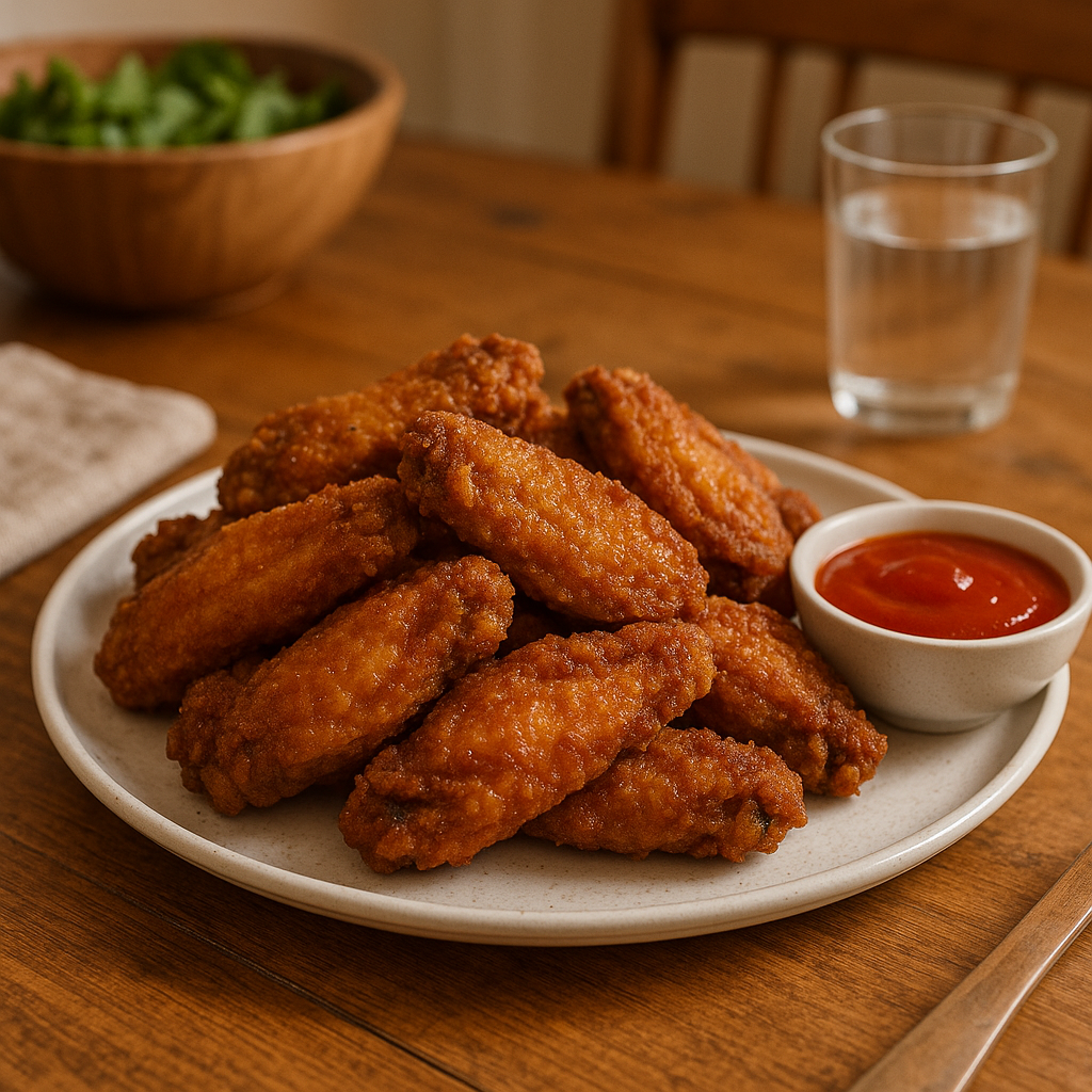 Extra crispy chicken wings