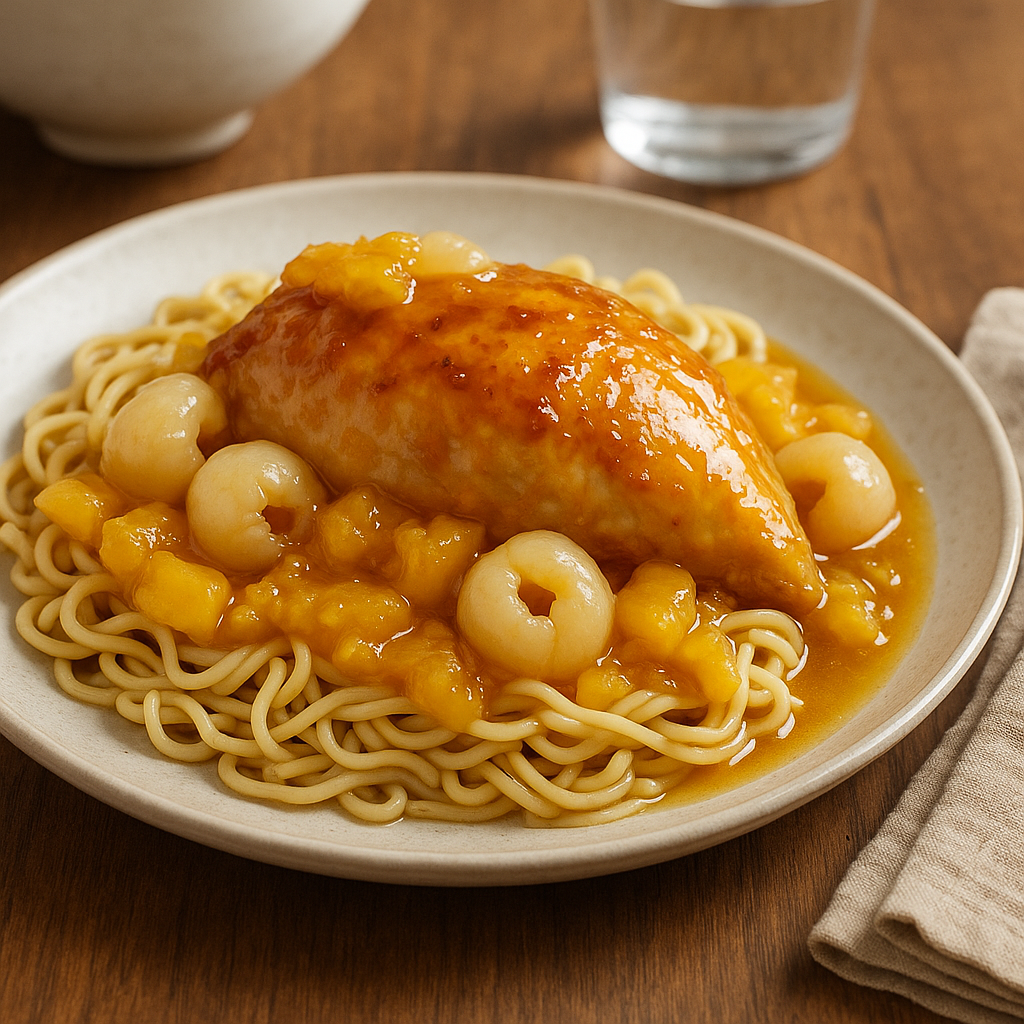 Lychee Noodle Chicken
