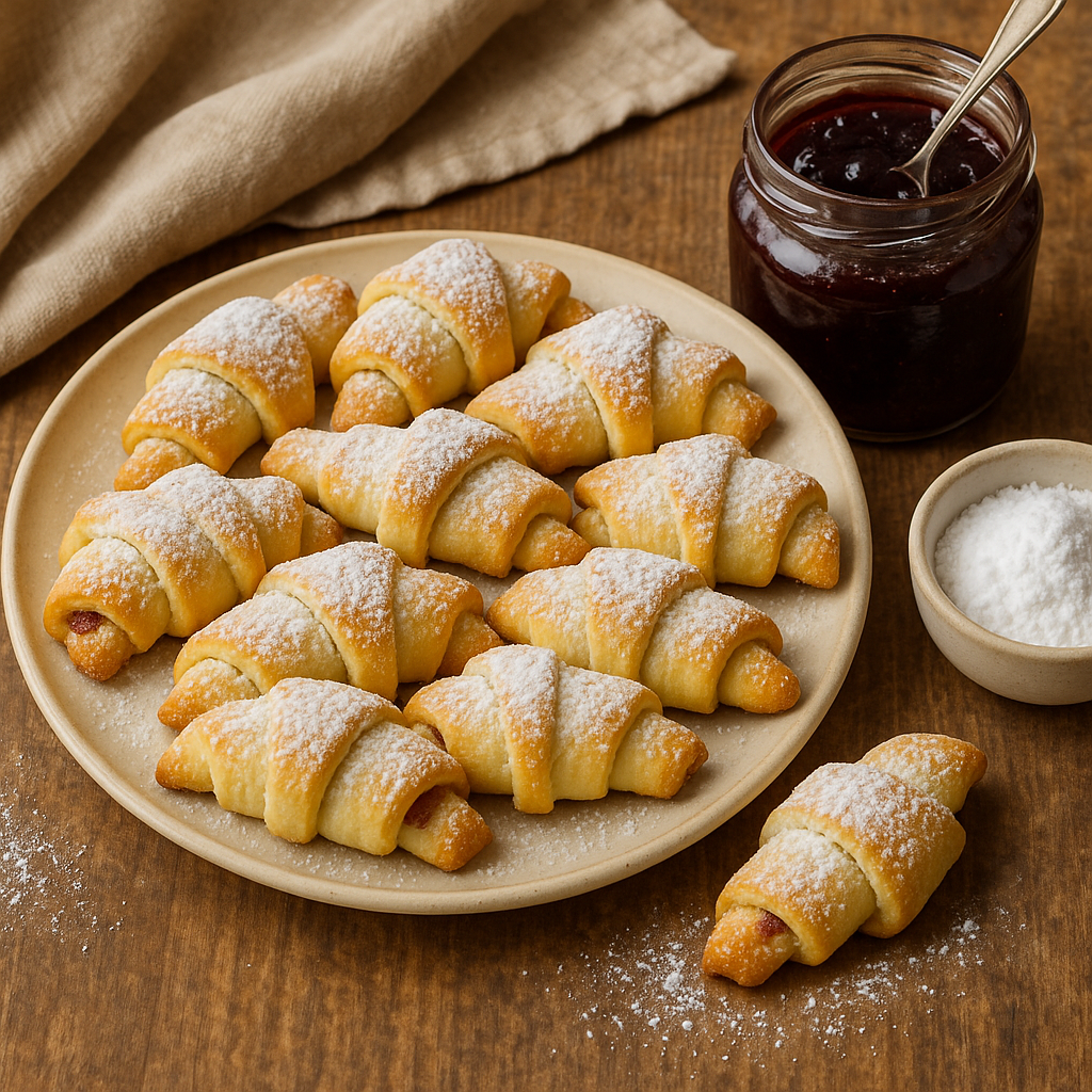 Rogaliki (Polish Croissant Cookies)