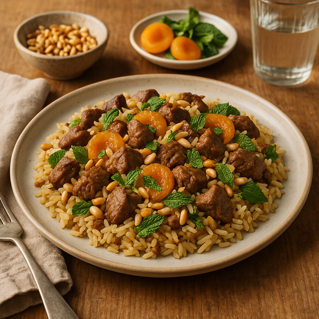 Turkish lamb pilau