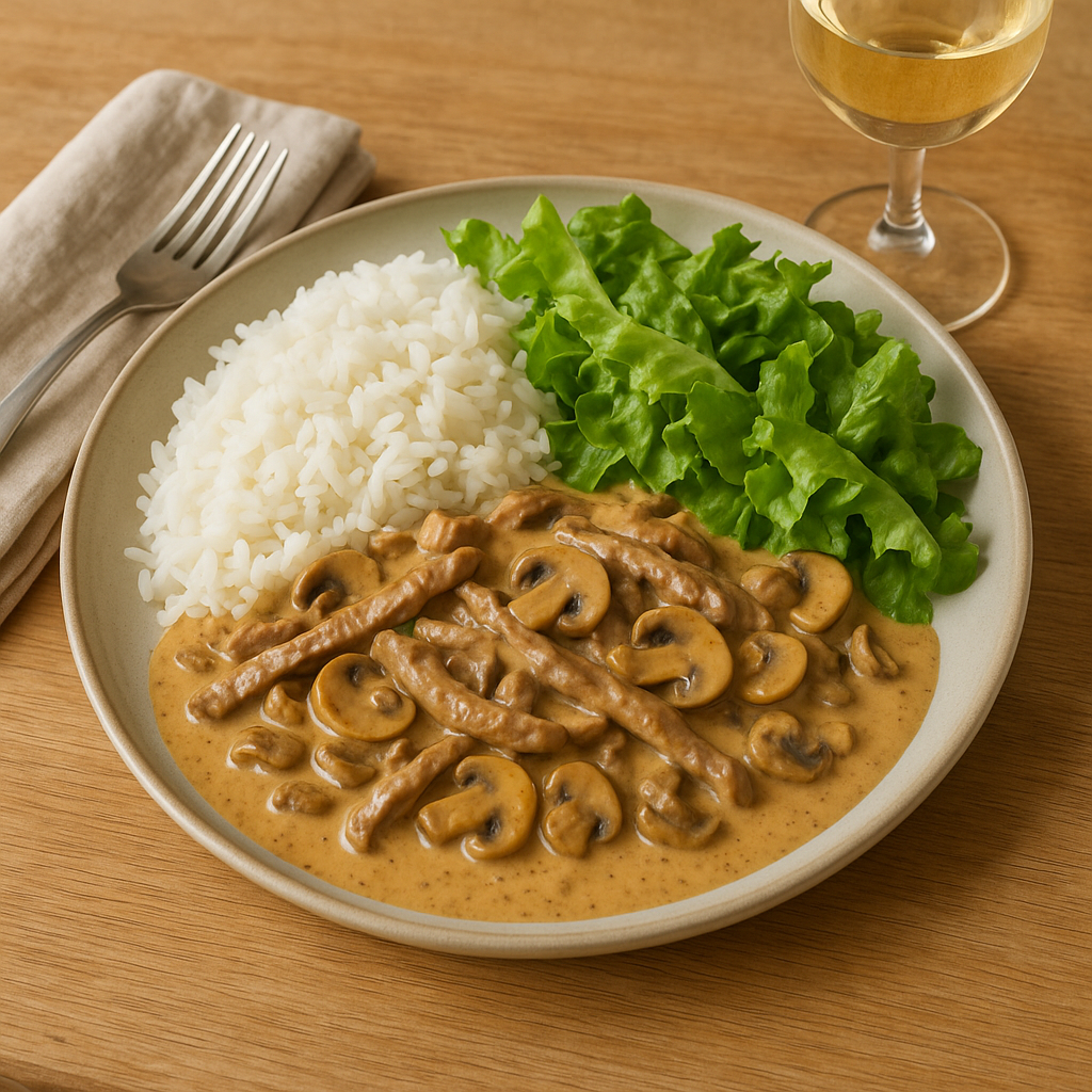 Irenes Beef Strogonoff