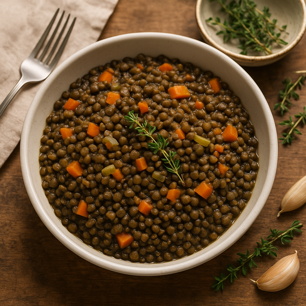 French Lentils With Garlic and Thyme