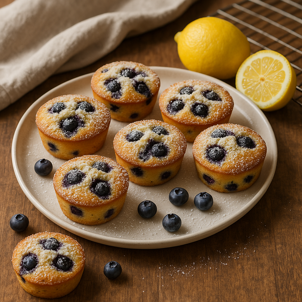 Blueberry & lemon friands