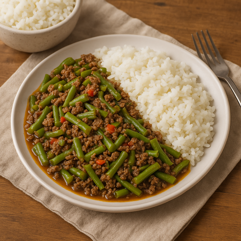 Picadillo de Vainicas (Green Beans Picadillo)