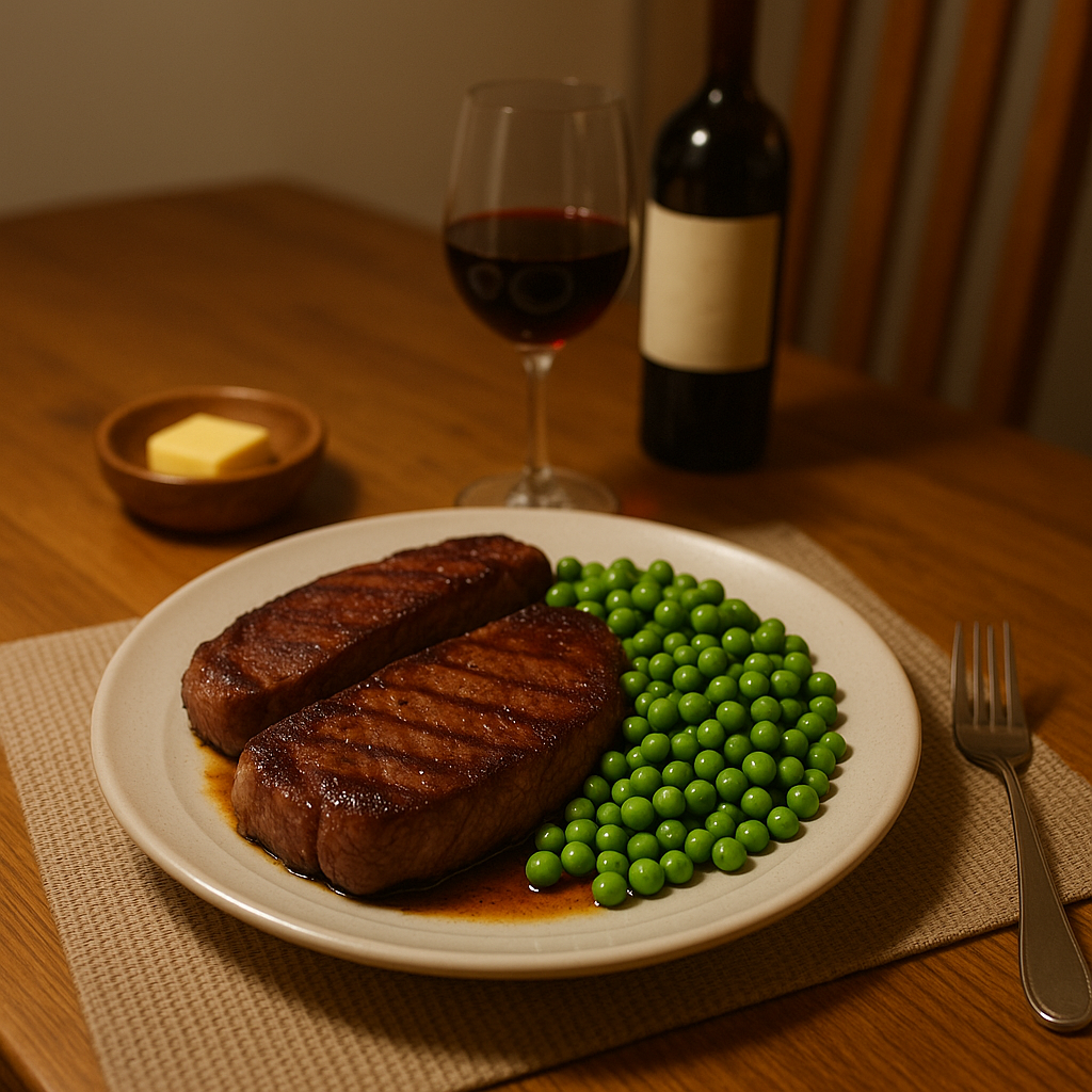 Steak and red wine