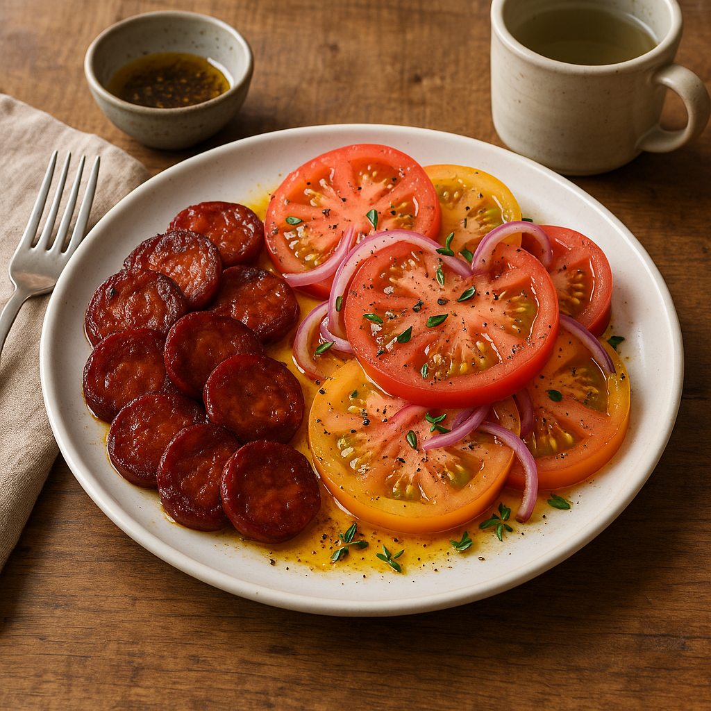 Chorizo & tomato salad