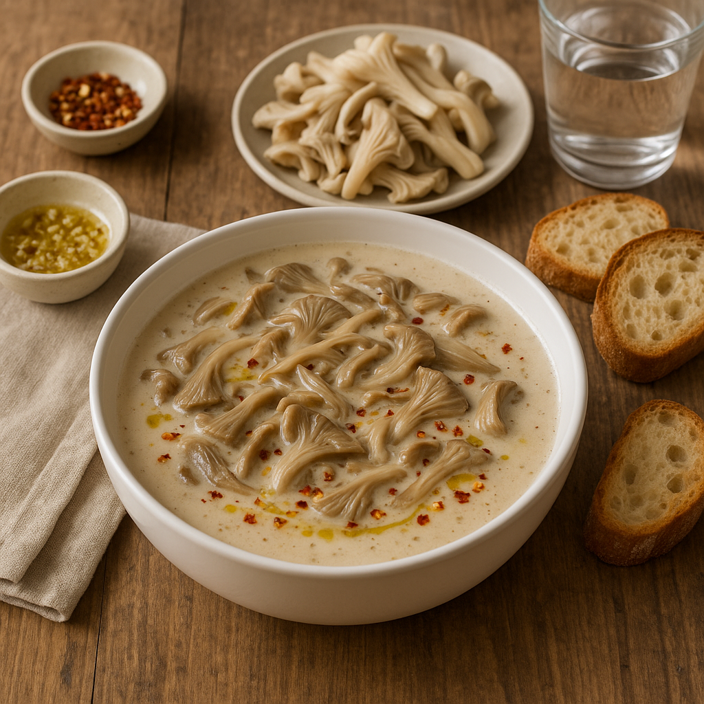Oyster Mushroom Soup