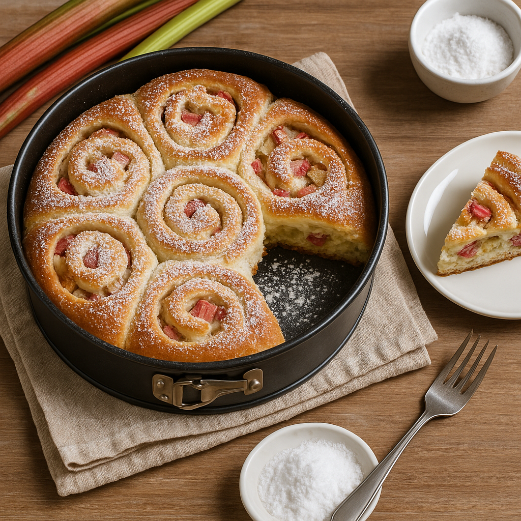Quark and Rhubarb Pie