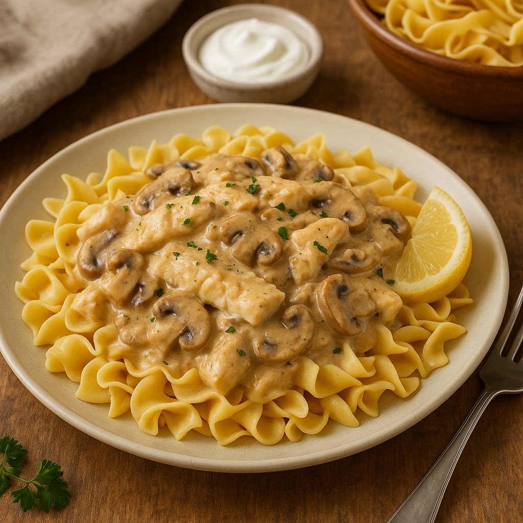 Seafood Stroganoff