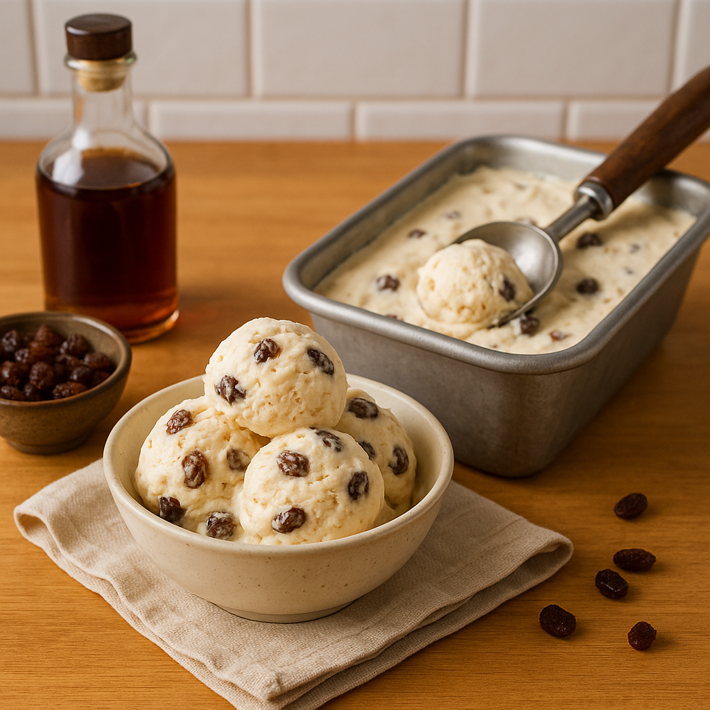 No-Churn Rum Raisin Ice Cream