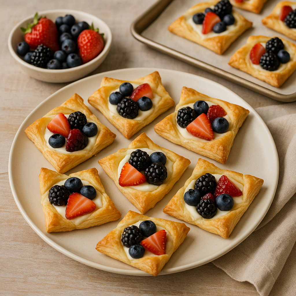 Fruit and Cream Cheese Breakfast Pastries