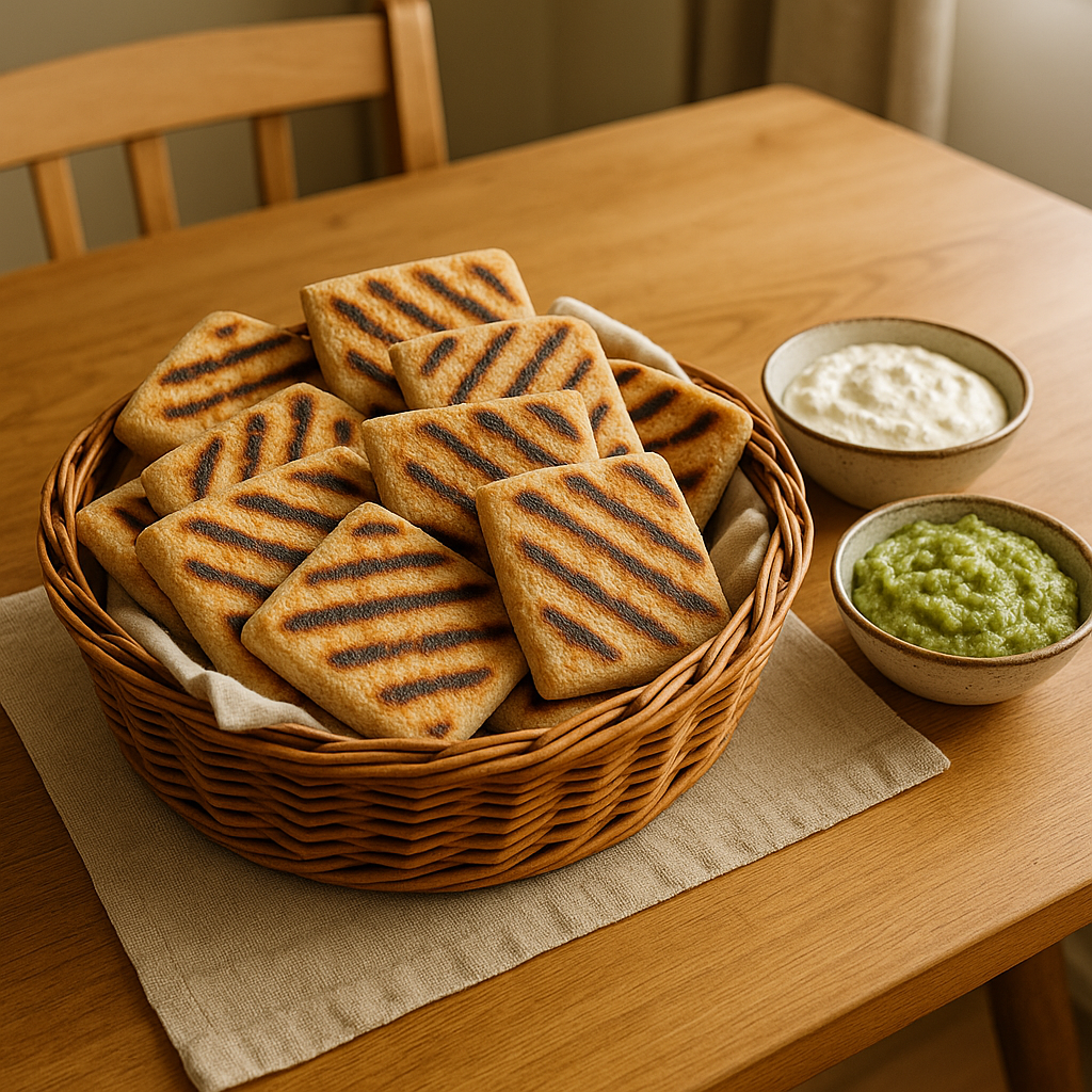 Griddled flatbreads