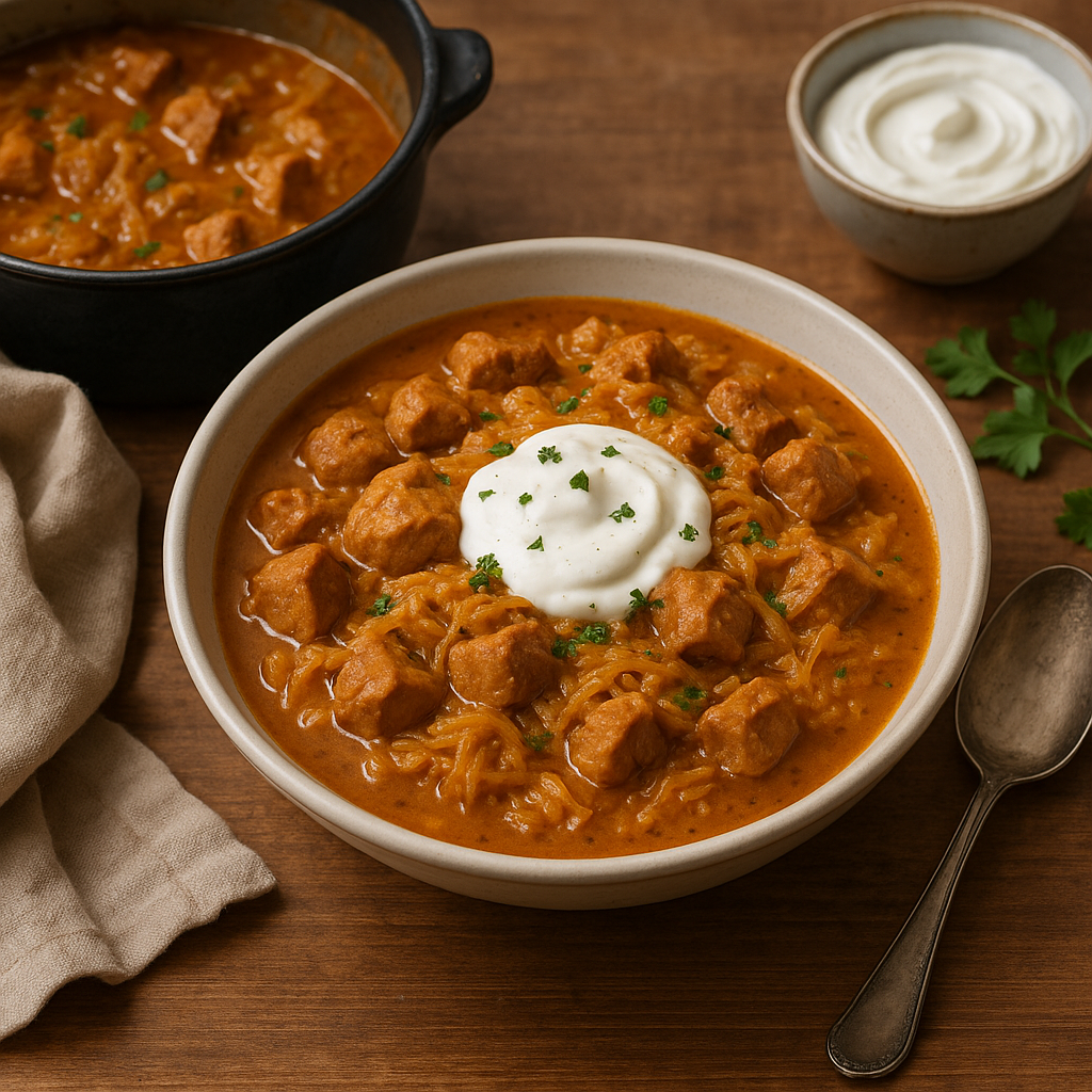 Pork & sauerkraut goulash