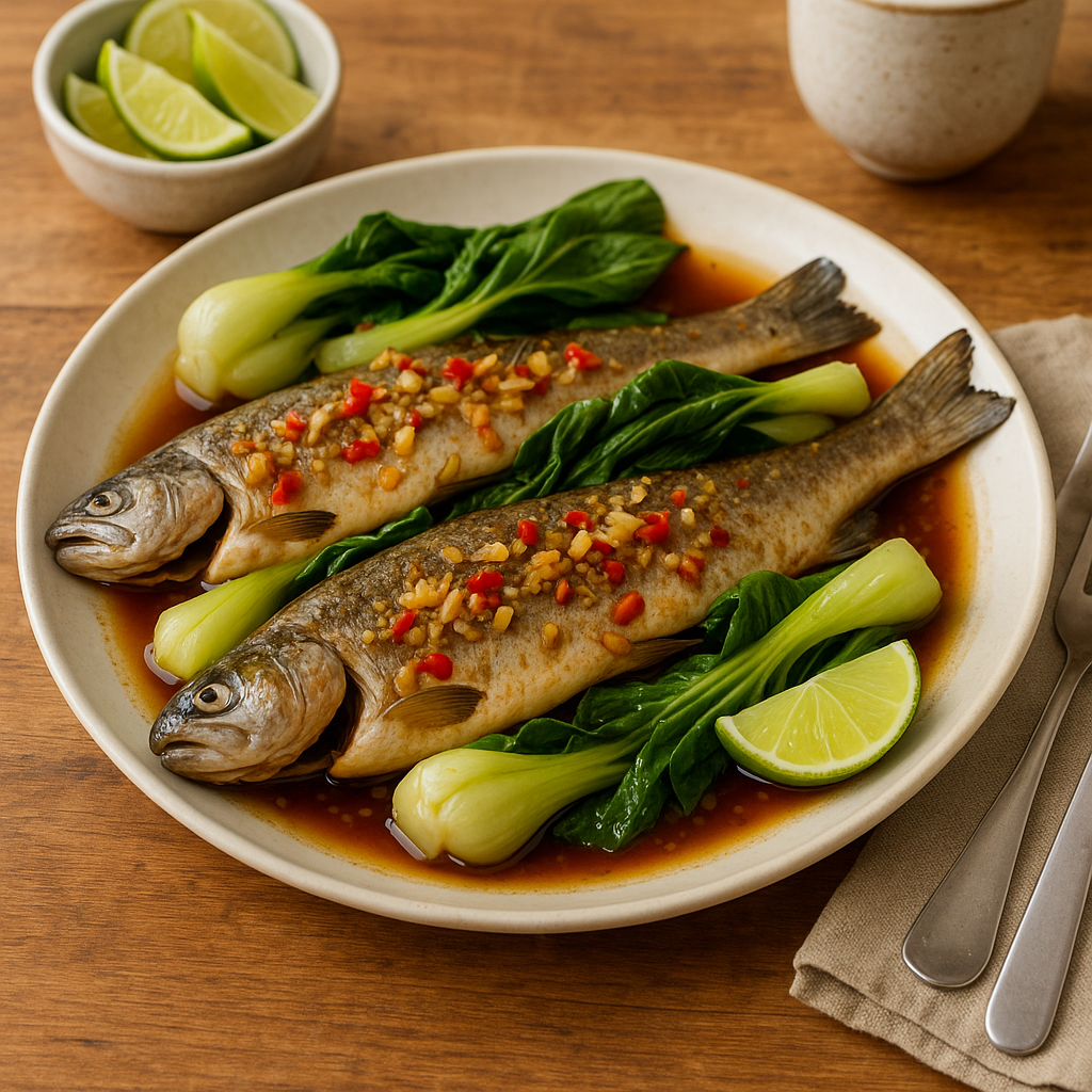 Thai-style steamed fish