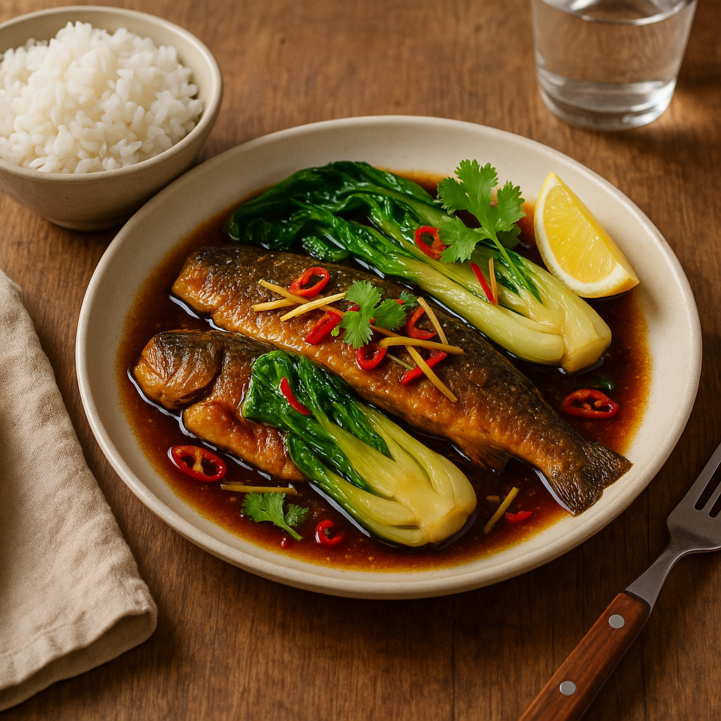 Vietnamese caramel trout