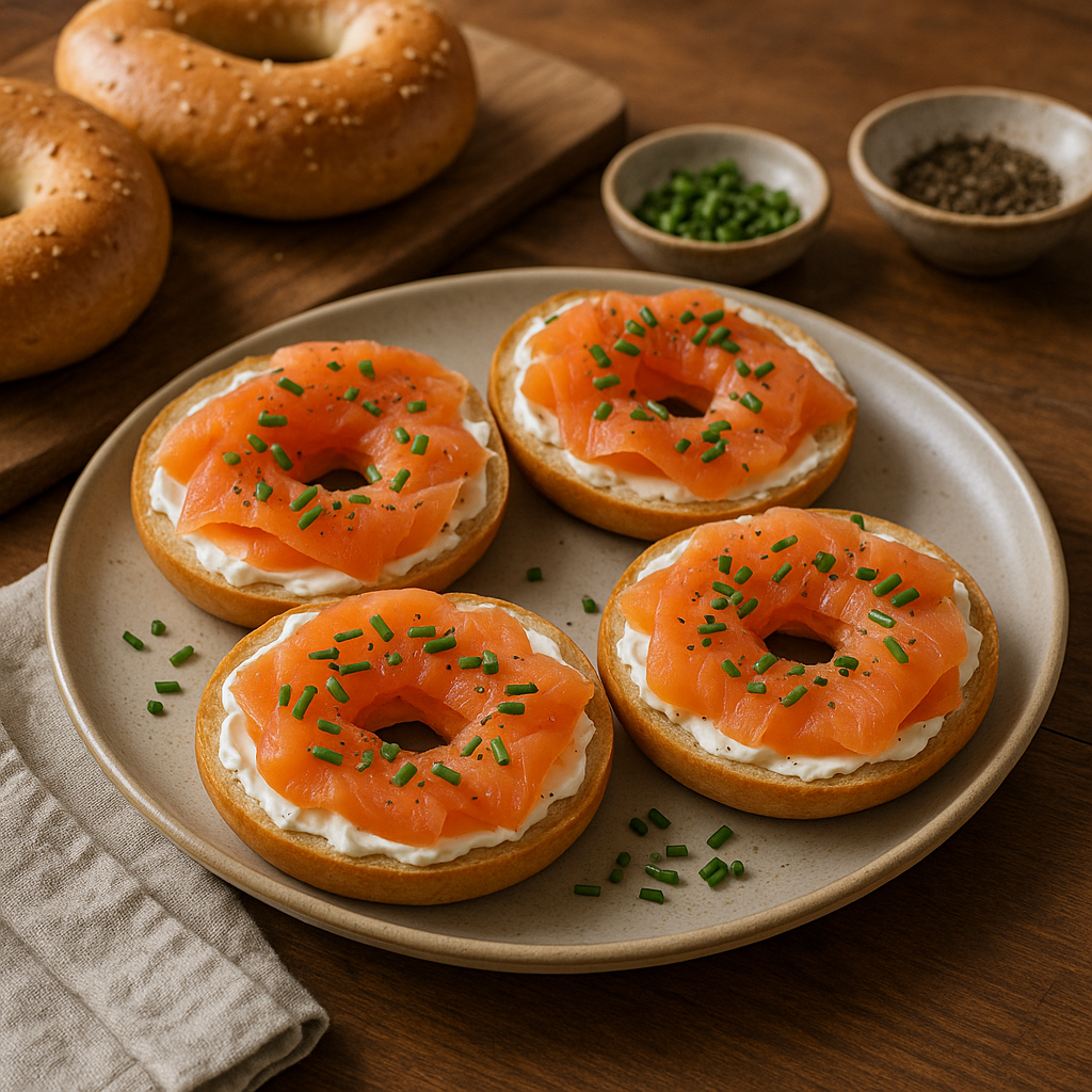 Smoked Salmon Bagels