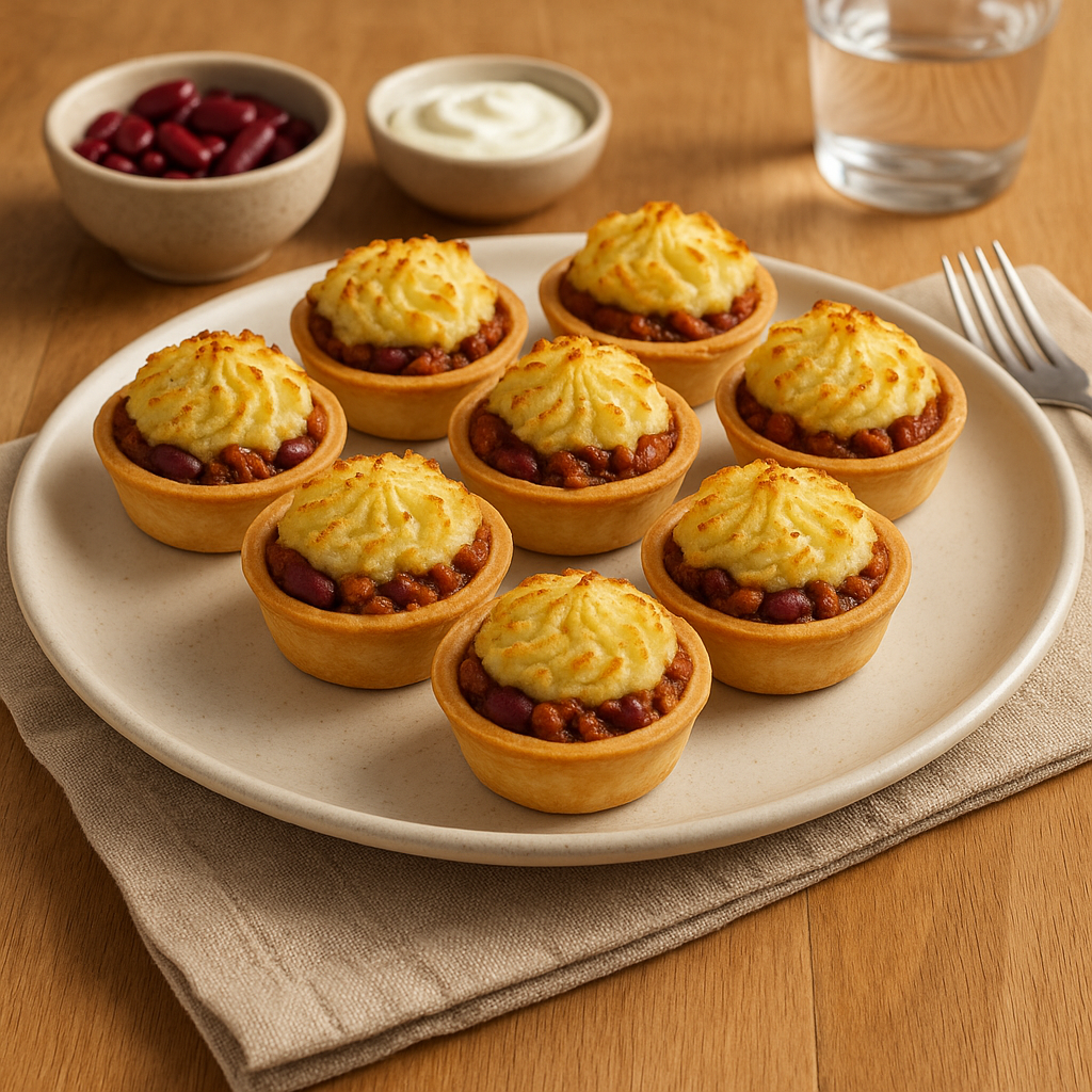 Mini chilli beef pies